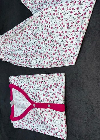 Boydan Düğmeli Pijama Takımı - Görsel 3