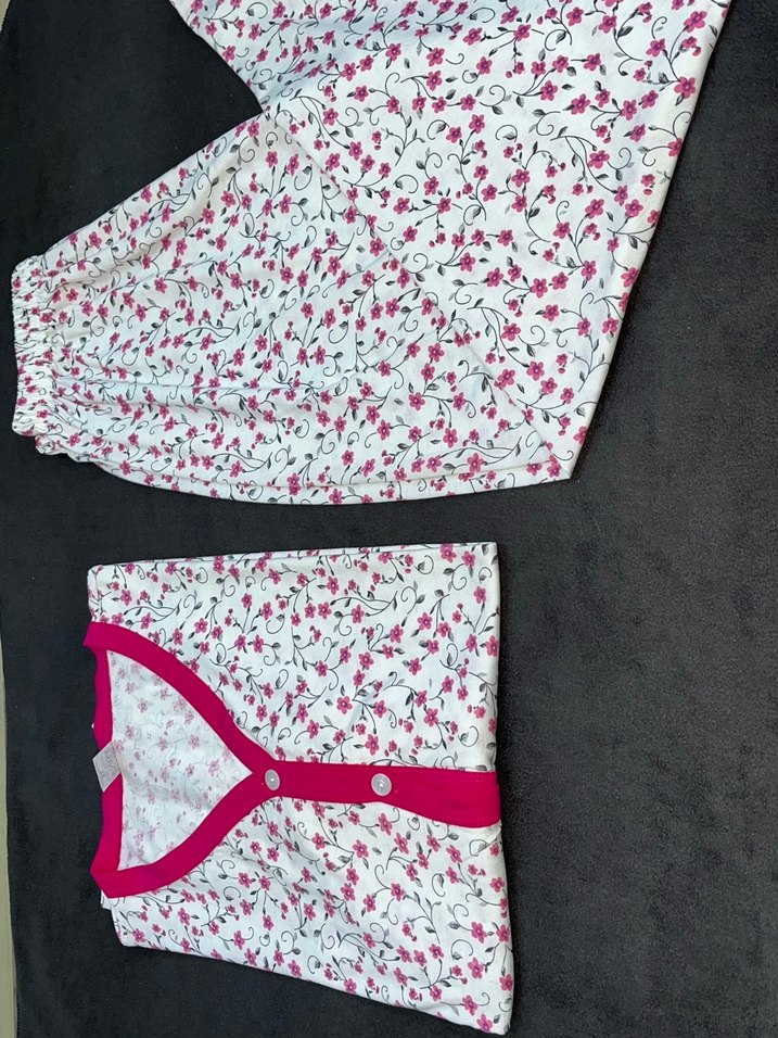 Boydan Düğmeli Pijama Takımı - Görsel 3