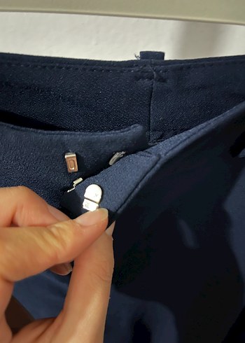 LC Waikiki Klasik Mavi Kadın Cigarette Pantolon - Görsel 2