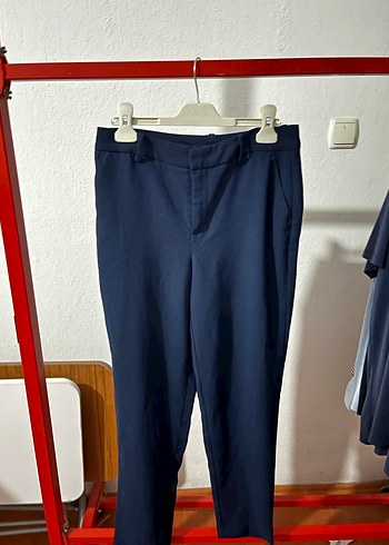 LC Waikiki Klasik Mavi Kadın Cigarette Pantolon - Görsel 5