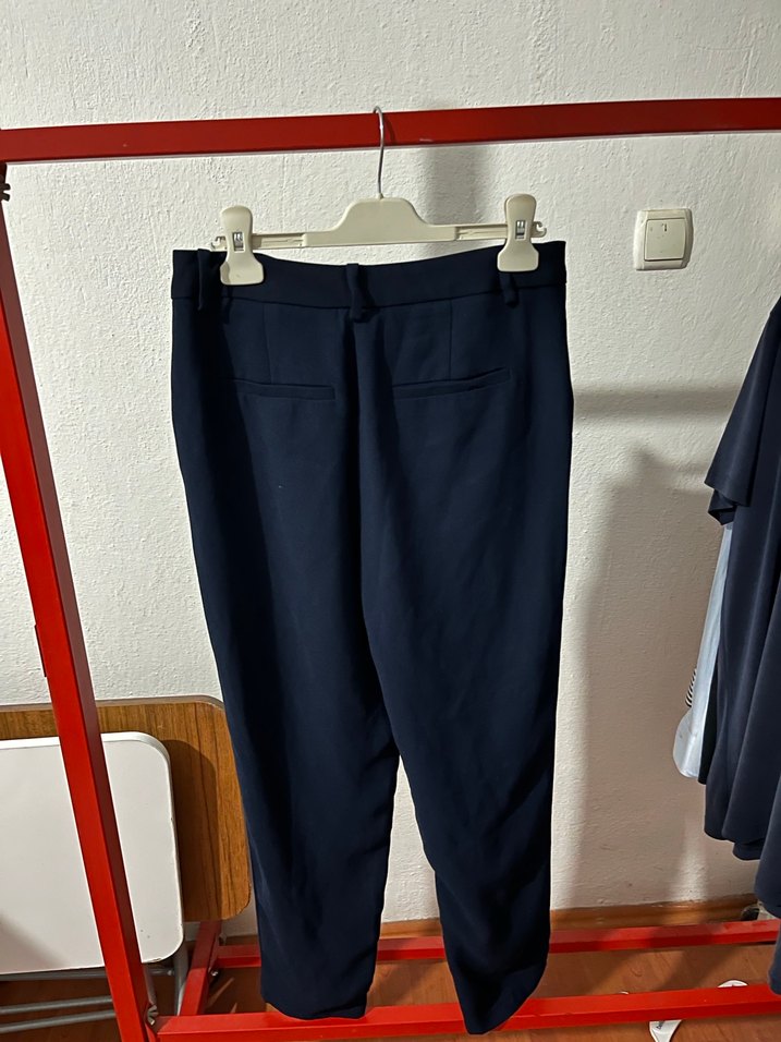 LC Waikiki Klasik Mavi Kadın Cigarette Pantolon - Görsel 4