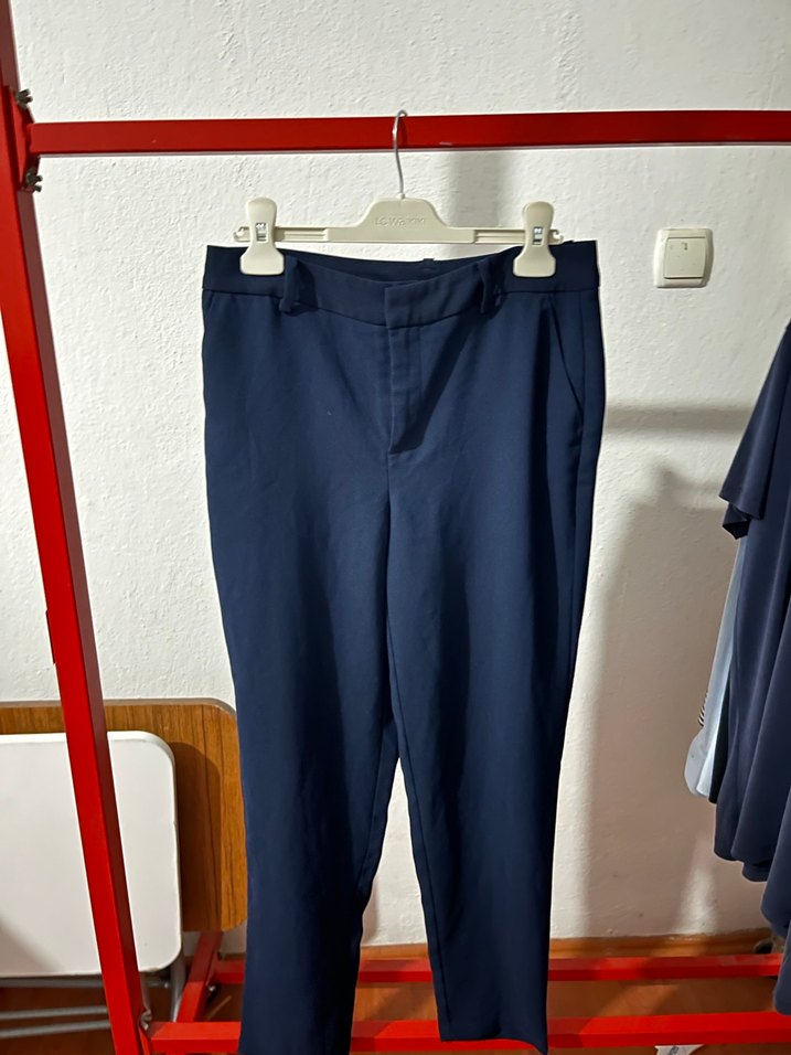 LC Waikiki Klasik Mavi Kadın Cigarette Pantolon - Görsel 5