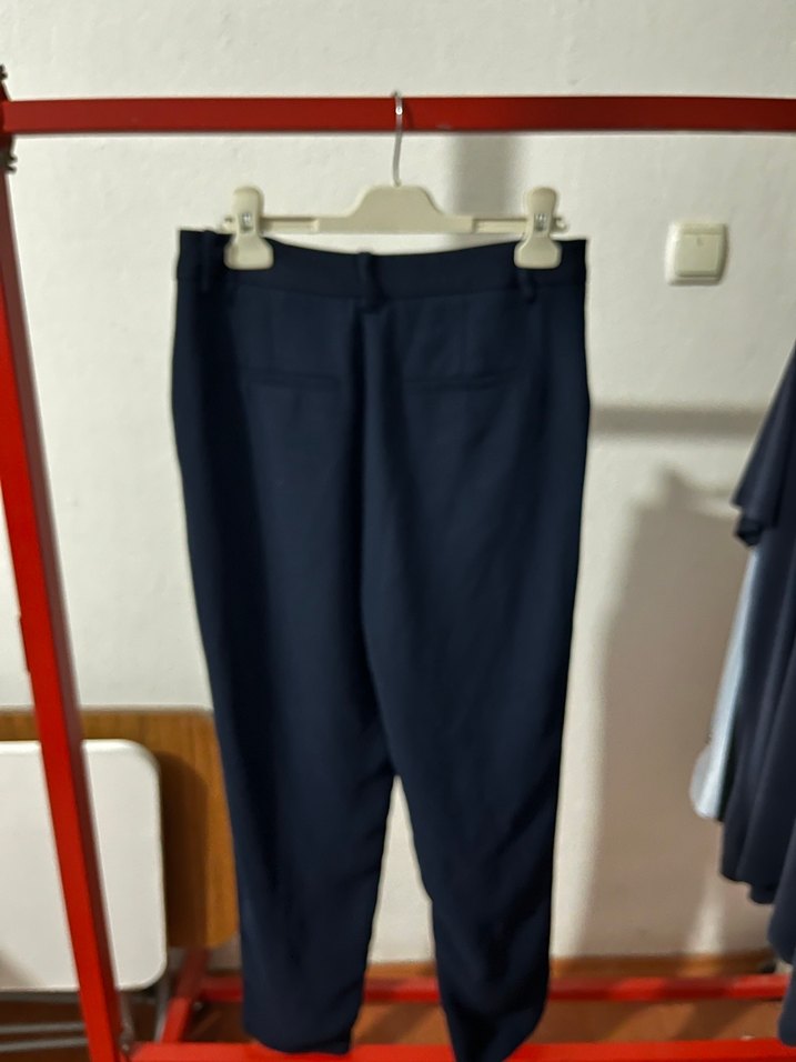 LC Waikiki Klasik Mavi Kadın Cigarette Pantolon - Görsel 3