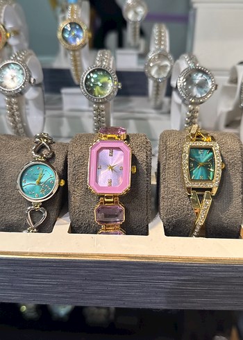 Renkli Payetli Kadın Saatleri - Görsel 5