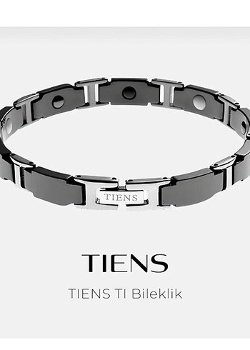 TIENS TI Siyah Zincir Detaylı Minimalist Bileklik - Görsel 3