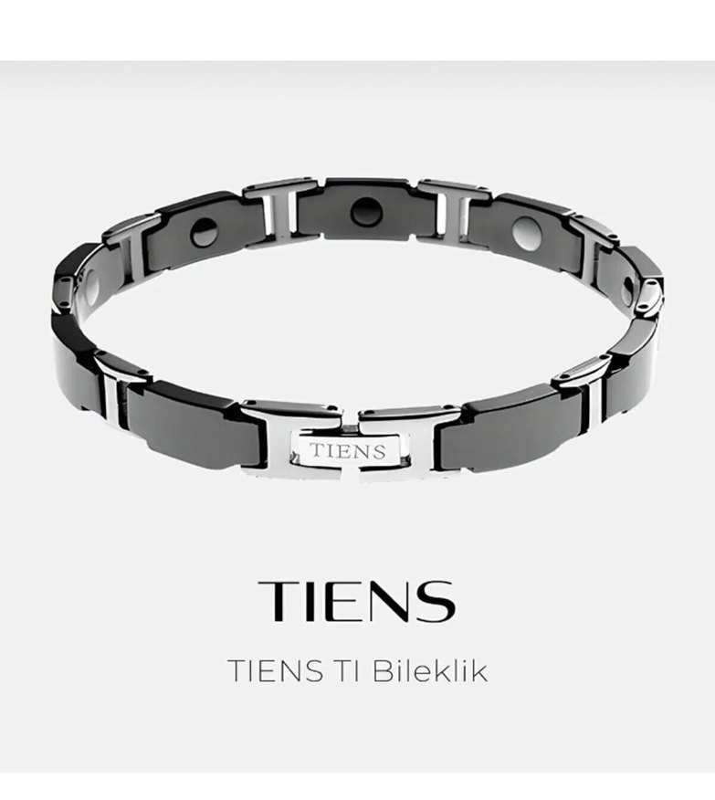 TIENS TI Siyah Zincir Detaylı Minimalist Bileklik - Görsel 3