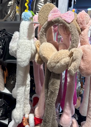 Nakışlı Peluş Kız Çocuk kulaklığı - Görsel 3