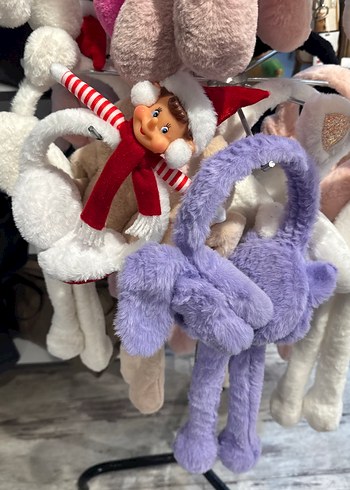 Nakışlı Peluş Kız Çocuk kulaklığı - Görsel 6