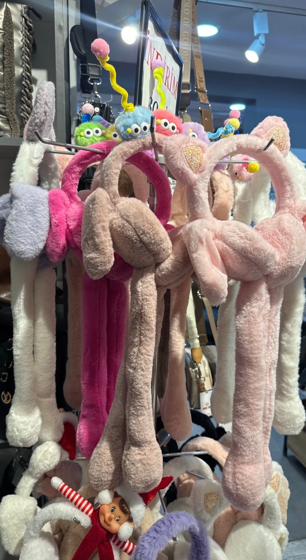 Nakışlı Peluş Kız Çocuk kulaklığı - Görsel 5