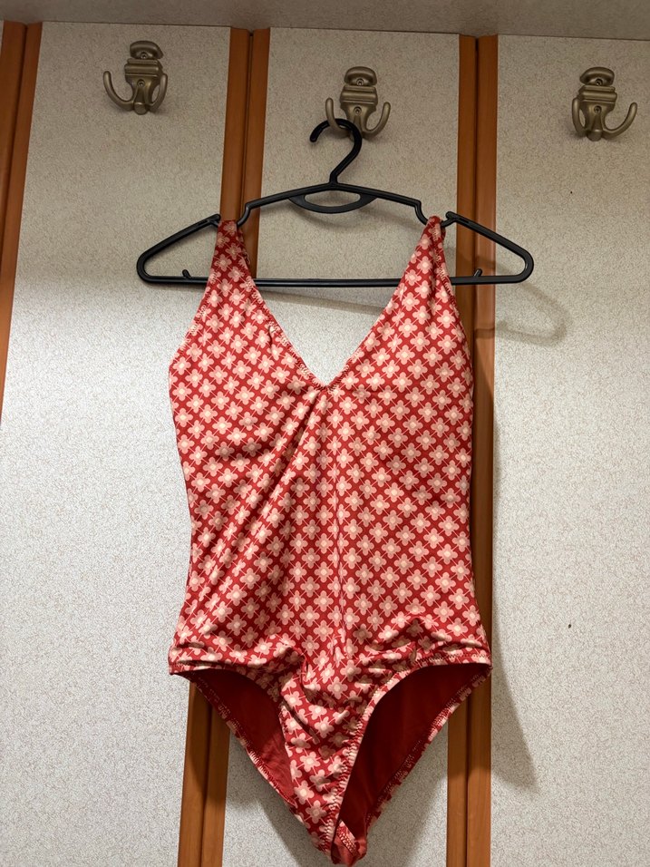 Kırmızı Bağlama Desenli Strappy Mayo - Görsel 2