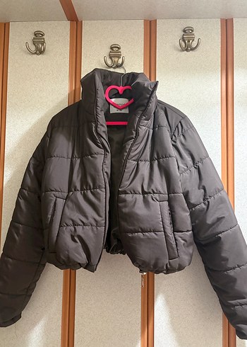 Gri Kemerli Kadın Kışlık Ceket - Görsel 2