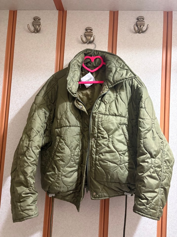 Fermuarlı Haki Kadın Midi Mont - Görsel 2