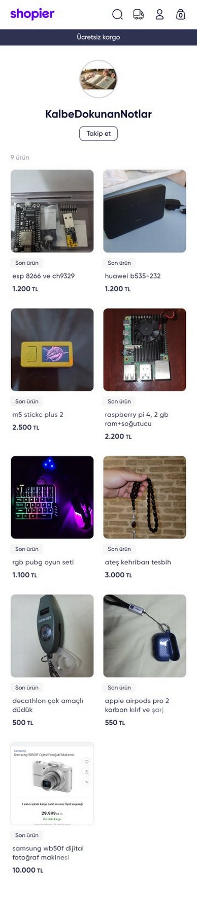 Gri ESP8266 WiFi Modülü ve USB Programlayıcı - Görsel 2