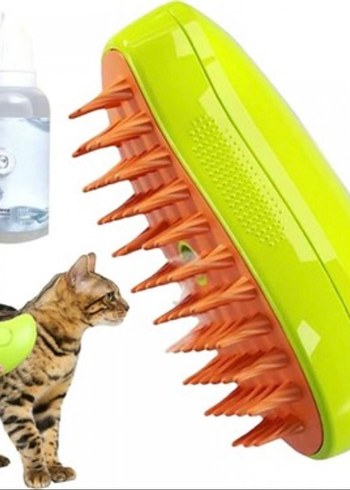 Renkli Silikon Kedi Tüy Fırçası - Görsel 2