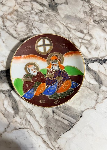 Çok Renkli Geleneksel Desenli Tabak ve Kaşık - Görsel 2