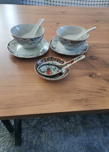 Klasik Desenli 2 Kase ve 3 Kaşık Seti - Görsel 2