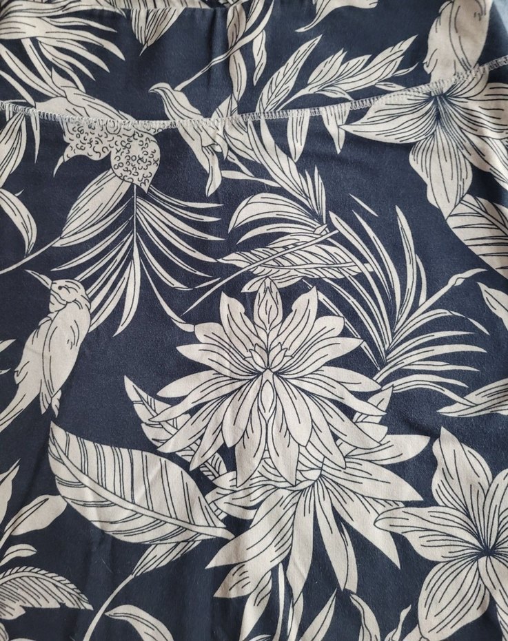 Bohem Gri Baskılı Uzun Hamile Eteği - Görsel 2