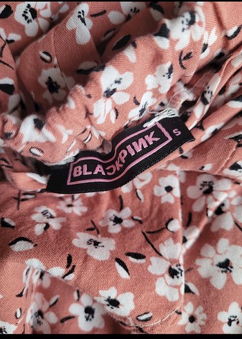 Pembe Çiçekli Volanlı Midi  Etek - Görsel 4