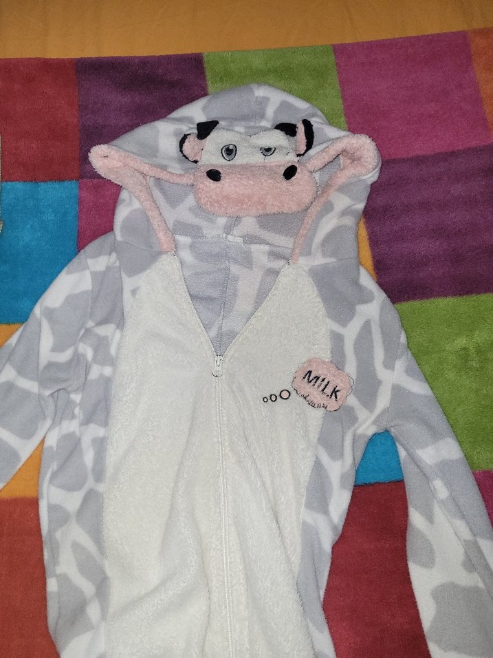 Gri Fermuarlı Polar Pijama - Görsel 4