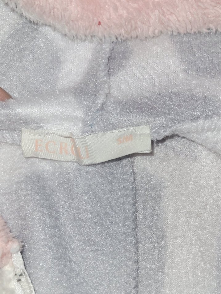 Gri Fermuarlı Polar Pijama - Görsel 5