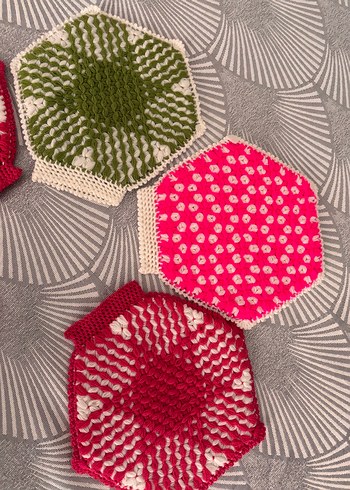 Çok Renkli Altıgen Banyo lifleri - Görsel 2