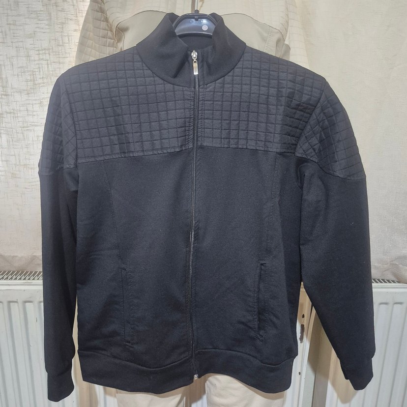 kadın Siyah Fermuarlı Yüksek Yakalı Sweatshirt - Görsel 2