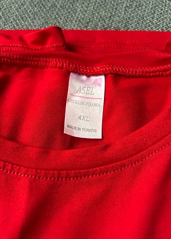 Kırmızı Baskılı Kadın Pijama Takımı - Görsel 3