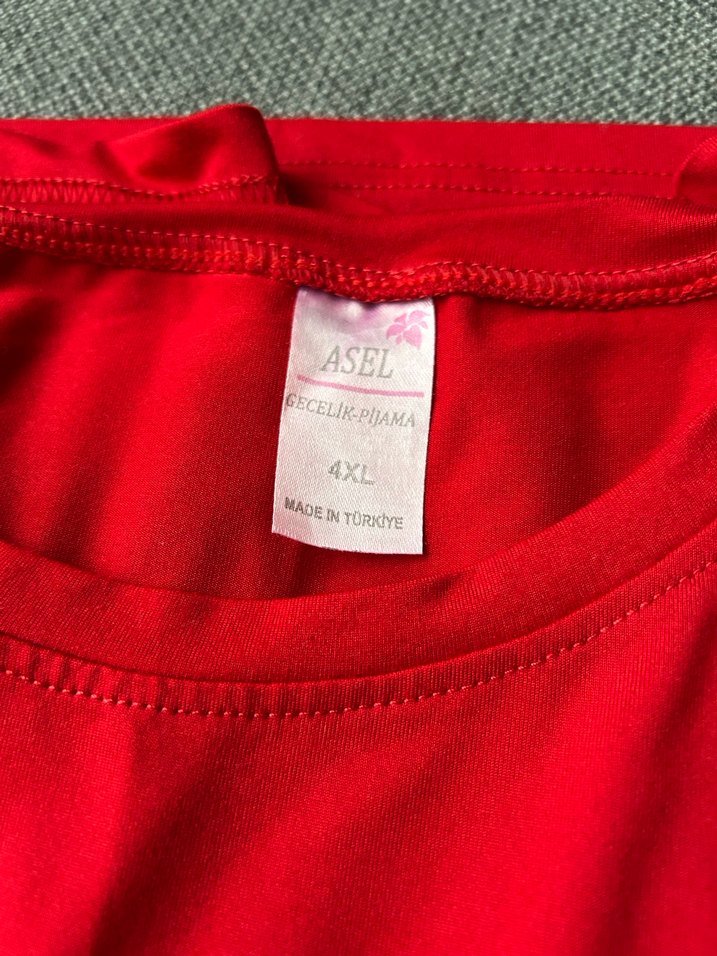 Kırmızı Baskılı Kadın Pijama Takımı - Görsel 3