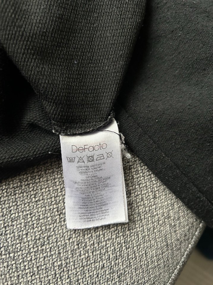 Siyah Uzun Kollu Sweatshirt kadın - Görsel 3