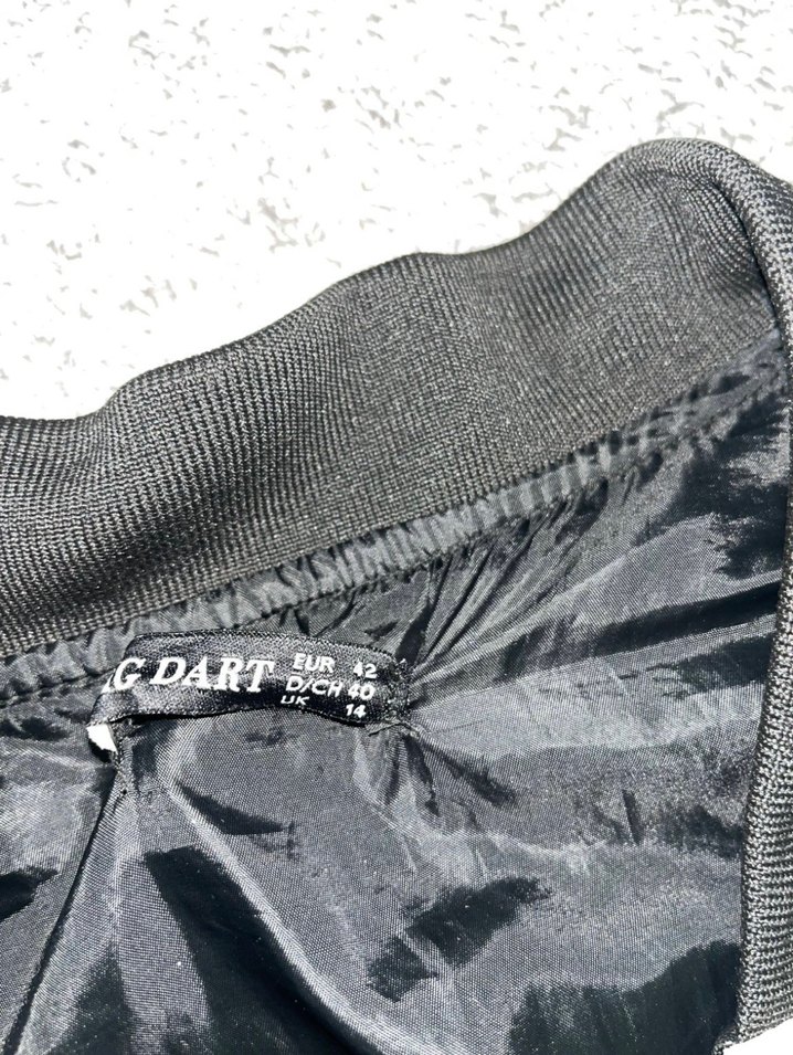 Erkek Siyah Baskılı Deri Biker Ceket - Görsel 2