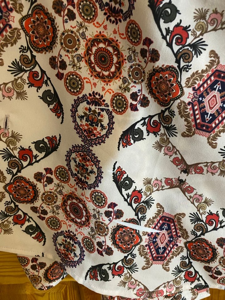 Bohem Desenli Kısa Kollu Gömlek - Görsel 4