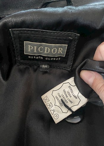 Siyah Deri Ceket, Düğmeli, Normal Boy - Görsel 3