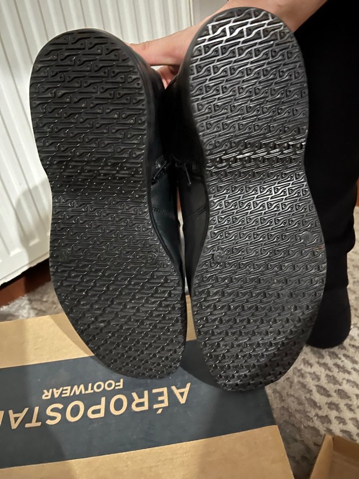 Erkek Siyah fermuarlı hakiki deri Bot - Görsel 4