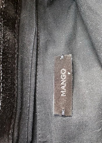 Mango Siyah Süet Püsküllü Bohem Kadın Çanta - Görsel 3