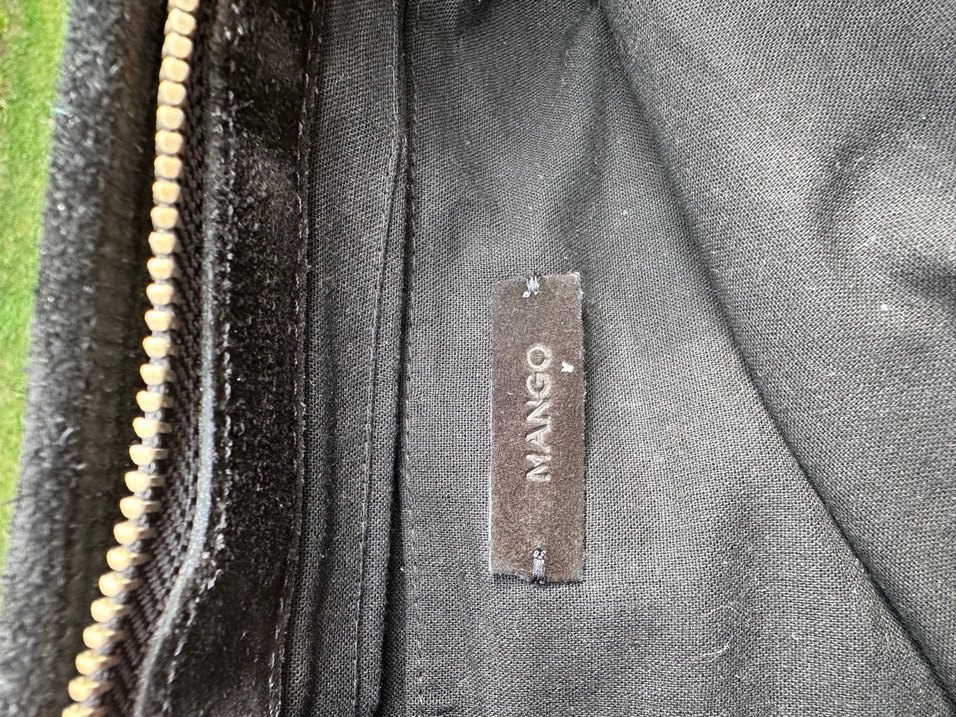 Mango Siyah Süet Püsküllü Bohem Kadın Çanta - Görsel 3