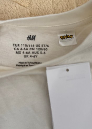 Beyaz Pokemon Baskılı  Tişört - Görsel 3