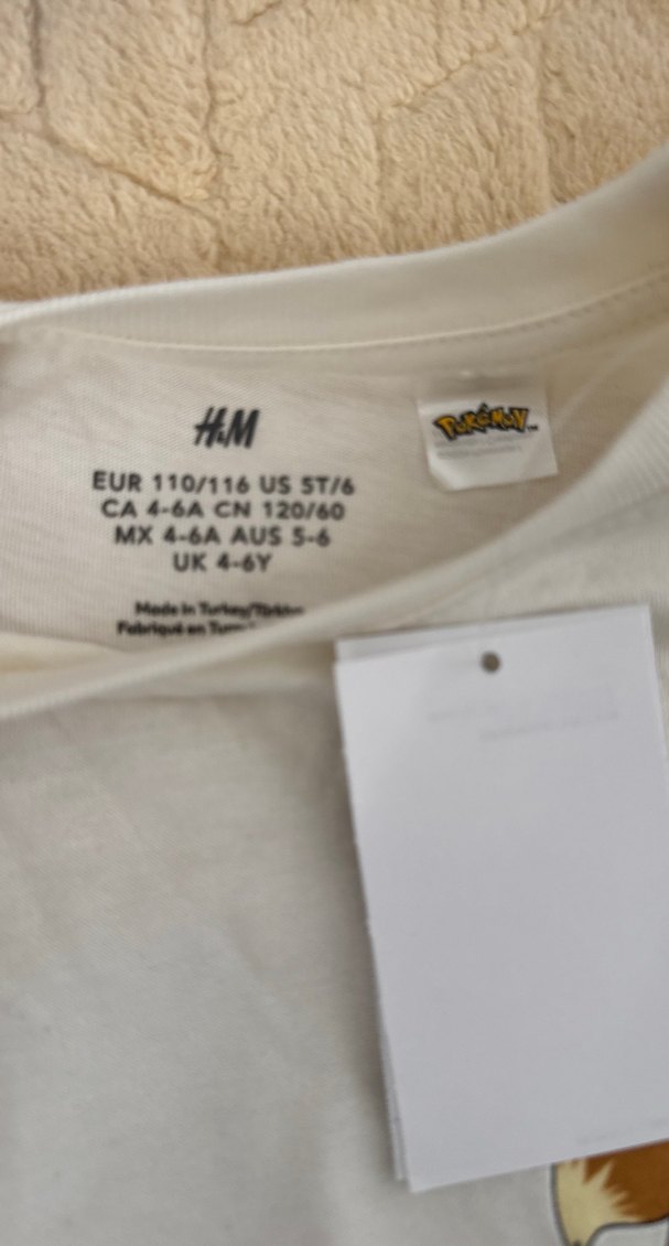 Beyaz Pokemon Baskılı  Tişört - Görsel 3