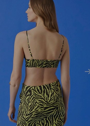 Koton Sarı Zebra Desenli Büstiyer - Görsel 3