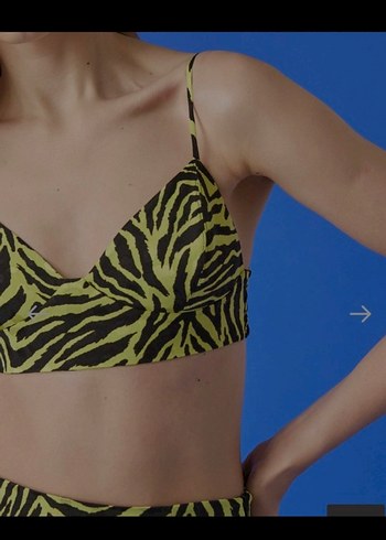 Koton Sarı Zebra Desenli Büstiyer - Görsel 2