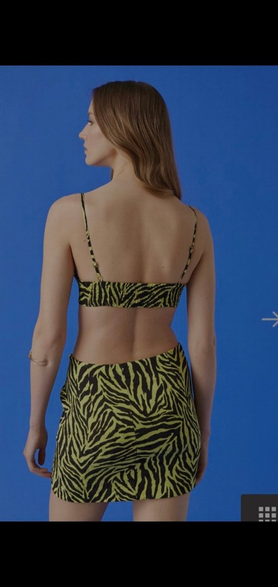 Koton Sarı Zebra Desenli Büstiyer - Görsel 3