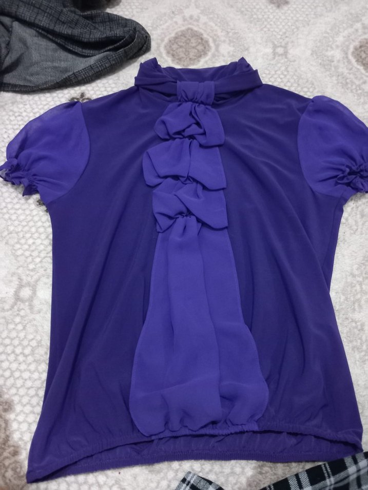 Fermuarlı Lacivert Hamile Tişörtü - Görsel 3