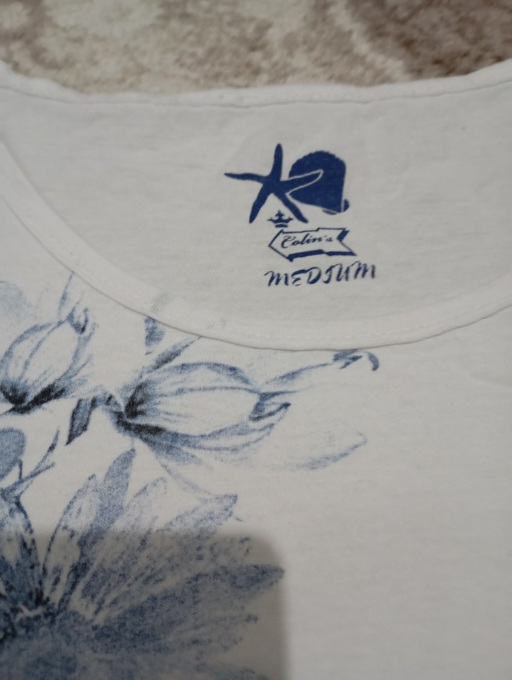 Bohem Gri Baskılı Hamile Tişörtü - Görsel 2