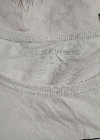 Baskılı Beyaz Hamile Tişörtü - Görsel 3