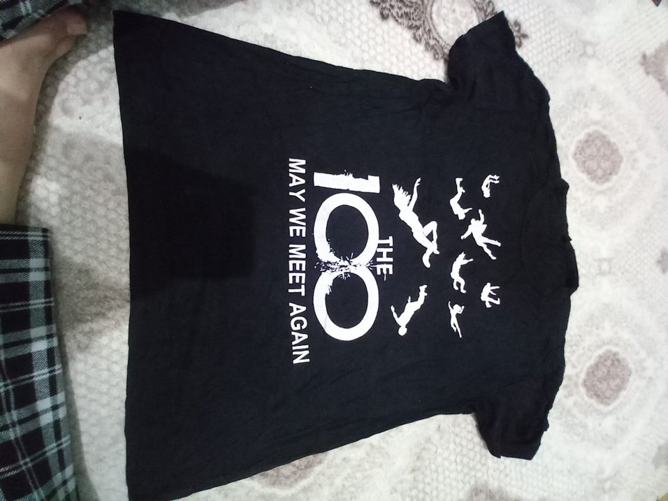 Pamuklu Siyah Baskılı Hamile Tişörtü - Görsel 2