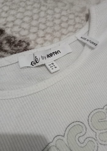 Bohem Tarzı Baskılı Pamuklu Hamile Tişörtü - Görsel 3