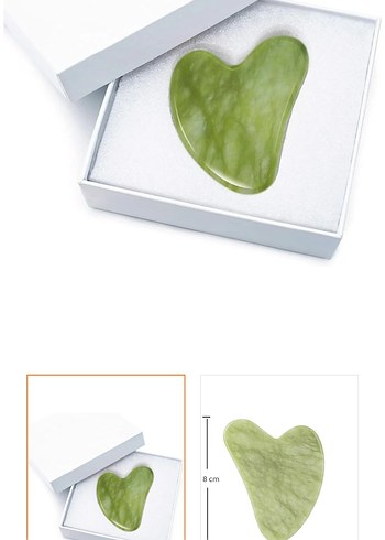Yeşim Taşından Gua Sha Masaj Taşı - Görsel 2