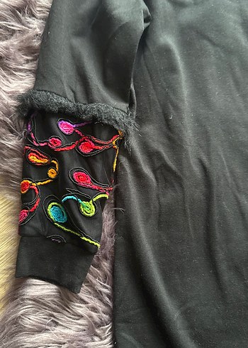 Bohem Çok Renkli Nakışlı Uzun Kollu Elbise setrems markası - Görsel 2