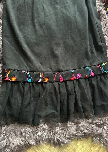 Bohem Çok Renkli Nakışlı Uzun Kollu Elbise setrems markası - Görsel 3