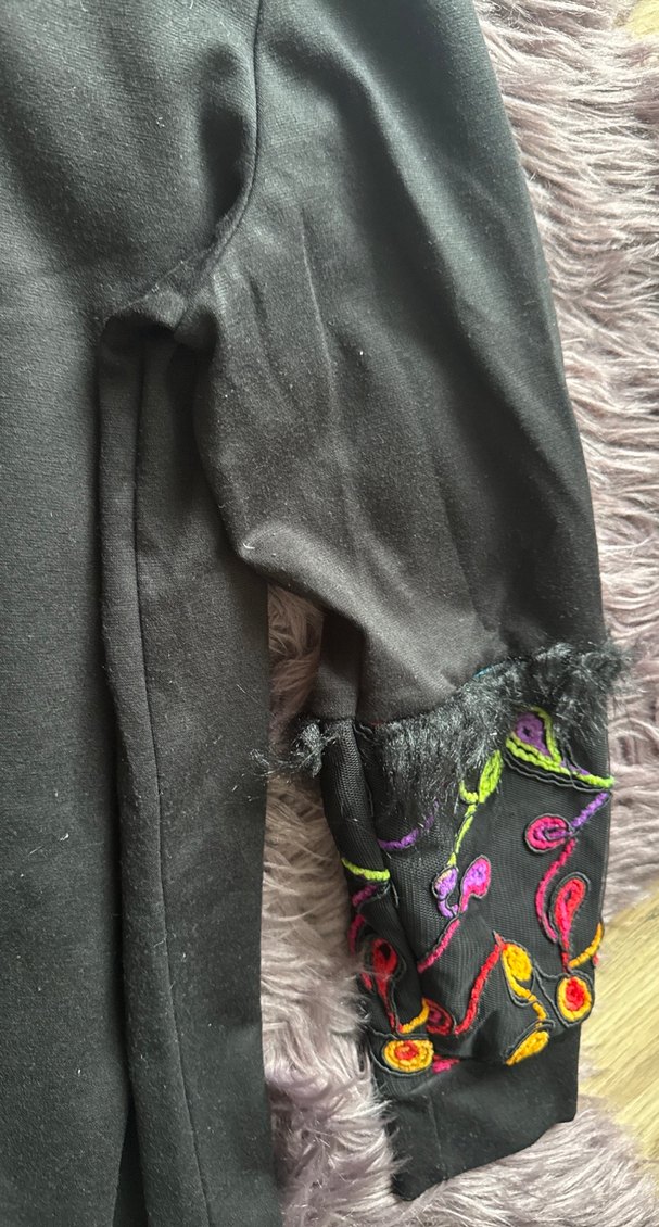 Bohem Çok Renkli Nakışlı Uzun Kollu Elbise setrems markası - Görsel 5