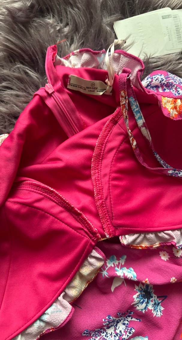 Pembe Drapeli Uzun Straplez Elbise - Görsel 4